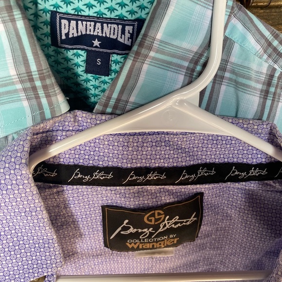 Men button up shirt small and medium - Picture 2 of 2